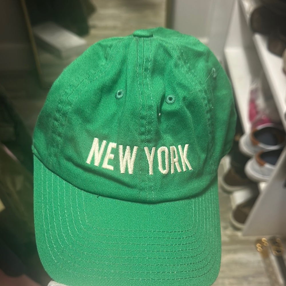 Vibrant Green New York Baseball Cap